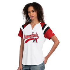 Arizona Diamondbacks Starter Women's Game On Notch Neck T-Shirt - MLB