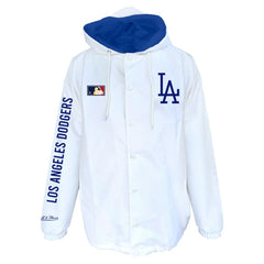 Los Angeles Dodgers Mitchell & Ness Big & Tall Full-Snap Hooded Jacket - MLB