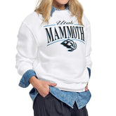 Utah Mammoth Starter Women's Arch Stripe Fleece Sweatshirt - White - NHL