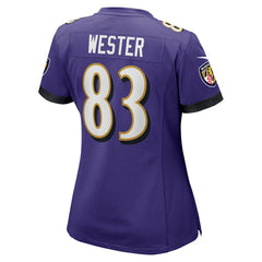 LaJohntay Wester Baltimore Ravens Women's Team Game Jersey Purple | Nike for Sale
