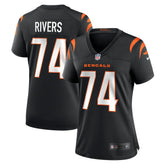 Jalen Rivers Cincinnati Bengals Women's Team Game Jersey Black | Nike for Sale