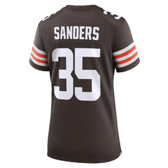 Raheim Sanders Cleveland Browns Women's Team Game Jersey Brown | Nike for Sale
