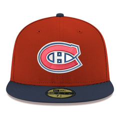 Montreal Canadiens New Era Core Logo Two-Tone 59FIFTY Fitted Hat - Red - NHL