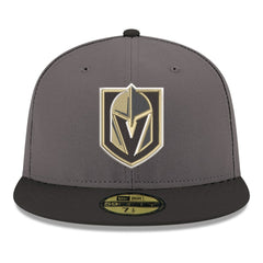 Vegas Golden Knights New Era Core Logo Two-Tone 59FIFTY Fitted Hat - Gray - NHL