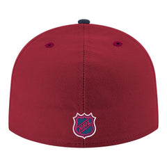 Colorado Avalanche New Era Core Logo Two-Tone 59FIFTY Fitted Hat - Burgundy - NHL