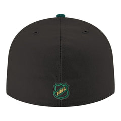 Dallas Stars New Era Core Logo Two-Tone 59FIFTY Fitted Hat - Black - NHL