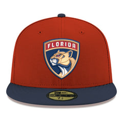 Florida Panthers New Era Core Logo Two-Tone 59FIFTY Fitted Hat - Red - NHL