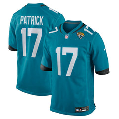 Tim Patrick Jacksonville Jaguars Team Game Jersey Teal | Nike for Sale