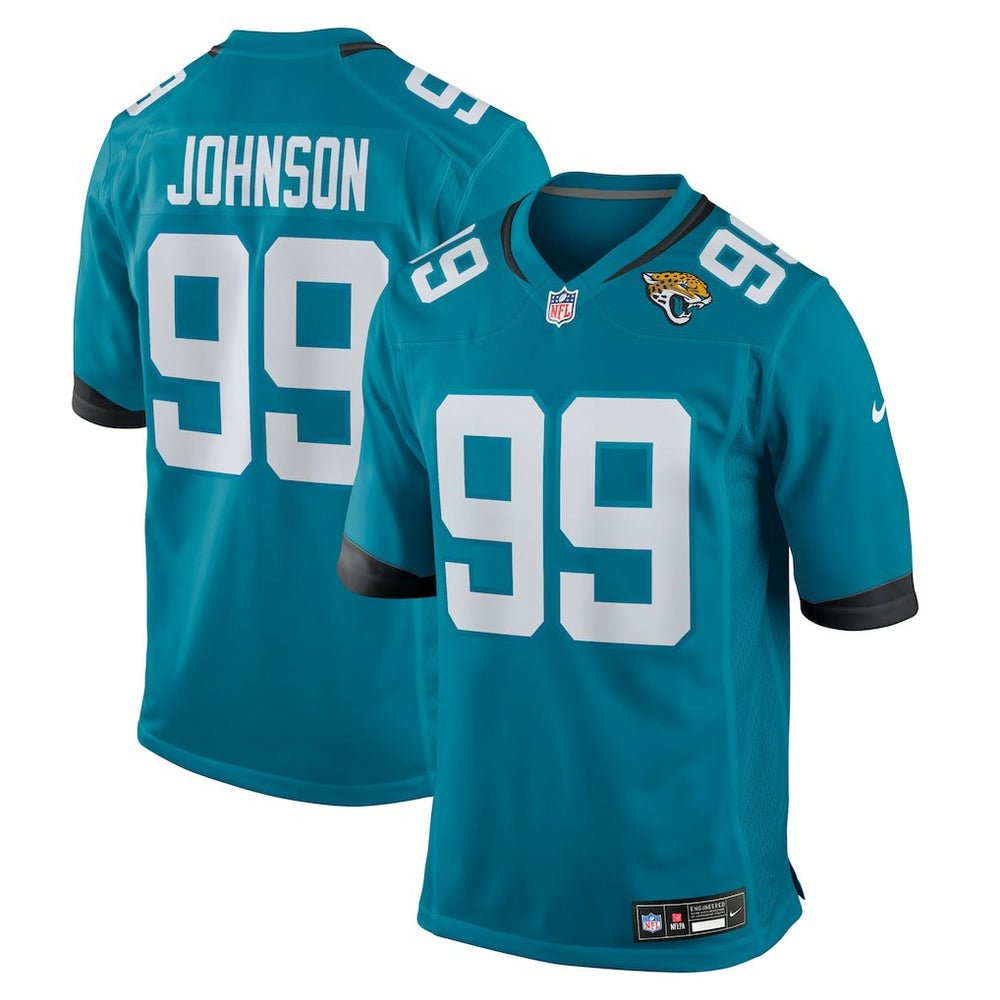 Austin Johnson Jacksonville Jaguars Team Game Jersey Teal | Nike for Sale