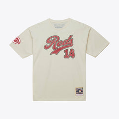 Pete Rose Cincinnati Reds Mitchell & Ness Cooperstown Collection Throwback Name & Number T-Shirt - MLB