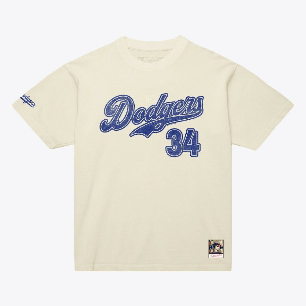 Fernando Valenzuela Los Angeles Dodgers Mitchell & Ness Cooperstown Collection Throwback Name & Number T-Shirt - MLB