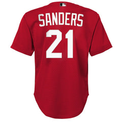 Deion Sanders Cincinnati Reds Mitchell & Ness Youth Cooperstown Mesh Batting Practice Jersey - MLB
