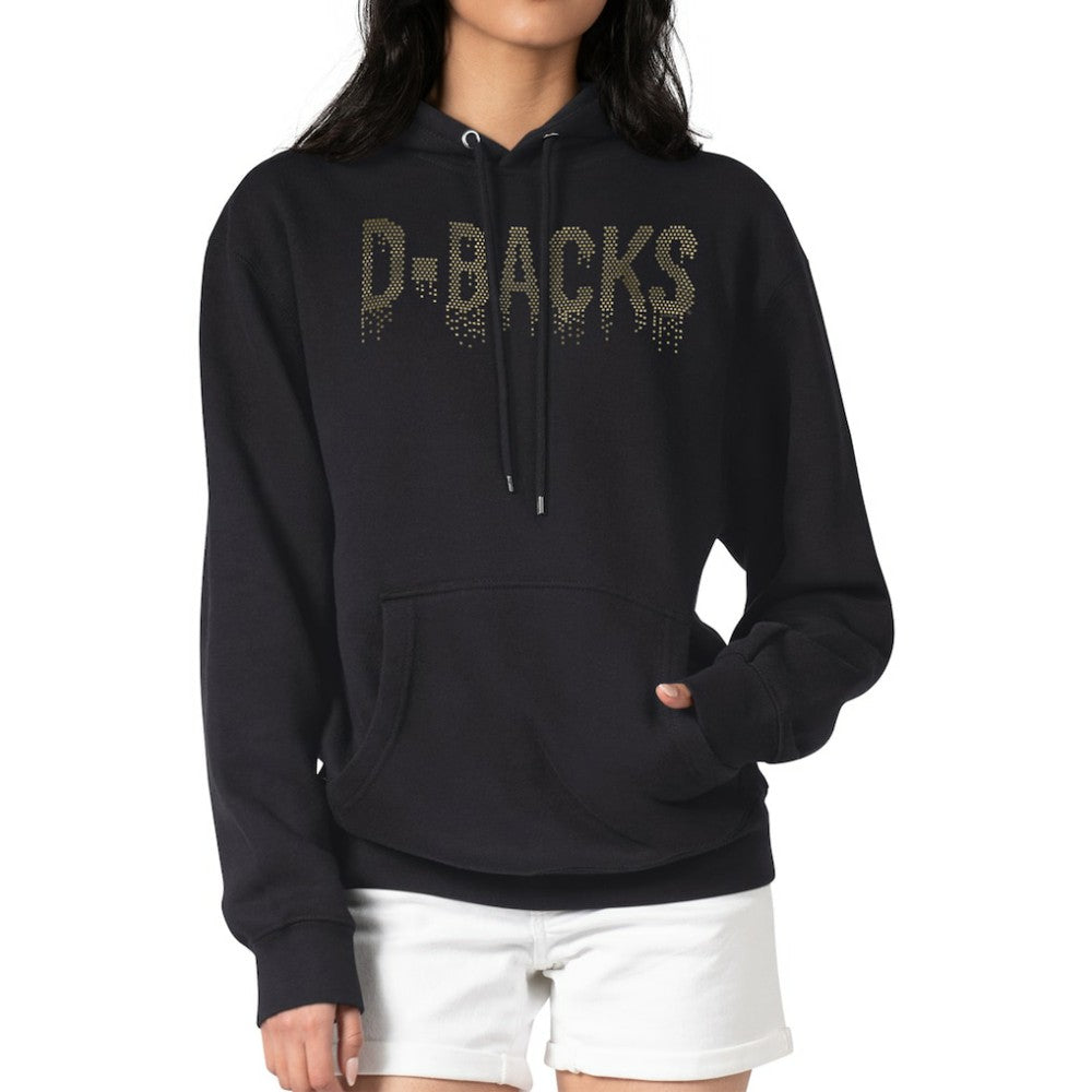Arizona Diamondbacks G-III 4Her by Carl Banks Women's Metallic Drop Fleece Hoodie - MLB