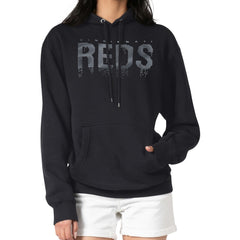 Cincinnati Reds G-III 4Her by Carl Banks Women's Metallic Drop Fleece Hoodie - MLB