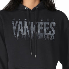 New York Yankees G-III 4Her by Carl Banks Women's Metallic Drop Fleece Hoodie - MLB