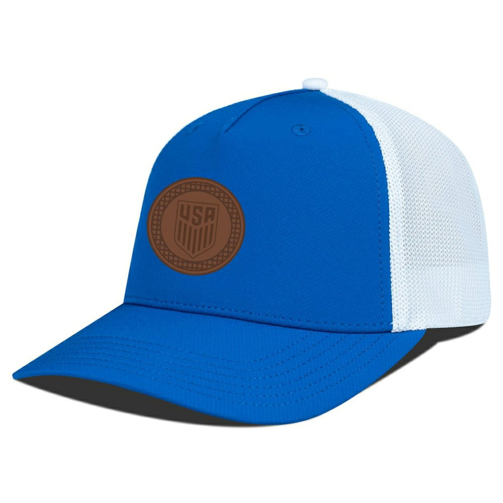 USMNT Levelwear Signal Periscope Adjustable Trucker Hat Royal/White - FIFA World CUP