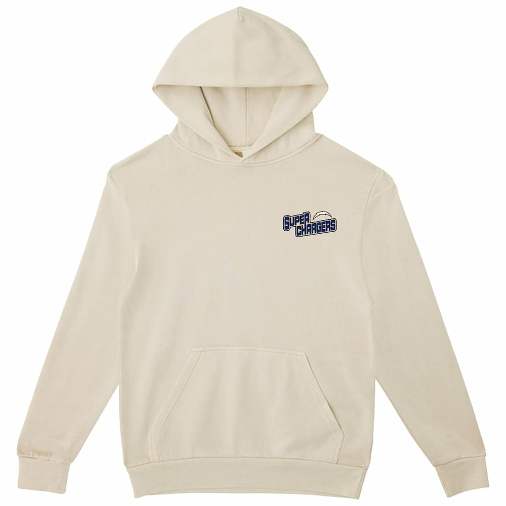 Los Angeles Chargers The Wild Collective Unisex Superchargers Hoodie Cream | NFL