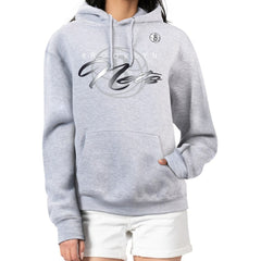 Brooklyn Nets G-III 4Her by Carl Banks Women's Shadow Logo Tri-Blend Fleece Hoodie Gray - NBA