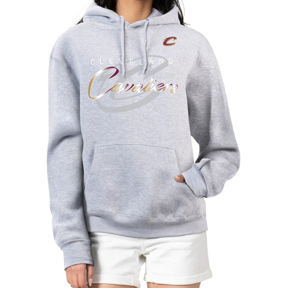 Cleveland Cavaliers G-III 4Her by Carl Banks Women's Shadow Logo Tri-Blend Fleece Hoodie Gray - NBA