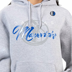 Dallas Mavericks G-III 4Her by Carl Banks Women's Shadow Logo Tri-Blend Fleece Hoodie Gray - NBA
