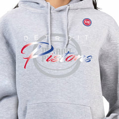 Detroit Pistons G-III 4Her by Carl Banks Women's Shadow Logo Tri-Blend Fleece Hoodie Gray - NBA