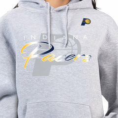 Indiana Pacers G-III 4Her by Carl Banks Women's Shadow Logo Tri-Blend Fleece Hoodie Gray - NBA