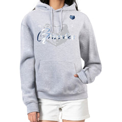 Memphis Grizzlies G-III 4Her by Carl Banks Women's Shadow Logo Tri-Blend Fleece Hoodie Gray - NBA