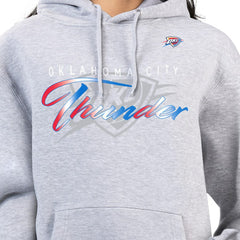 Oklahoma City Thunder G-III 4Her by Carl Banks Women's Shadow Logo Tri-Blend Fleece Hoodie Gray - NBA