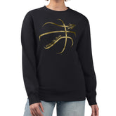 Oklahoma City Thunder G-III 4Her by Carl Banks Women's Metallic Print Basketball Sketch Fleece Sweatshirt Black - NBA
