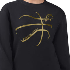 Phoenix Suns G-III 4Her by Carl Banks Women's Metallic Print Basketball Sketch Fleece Sweatshirt Black - NBA