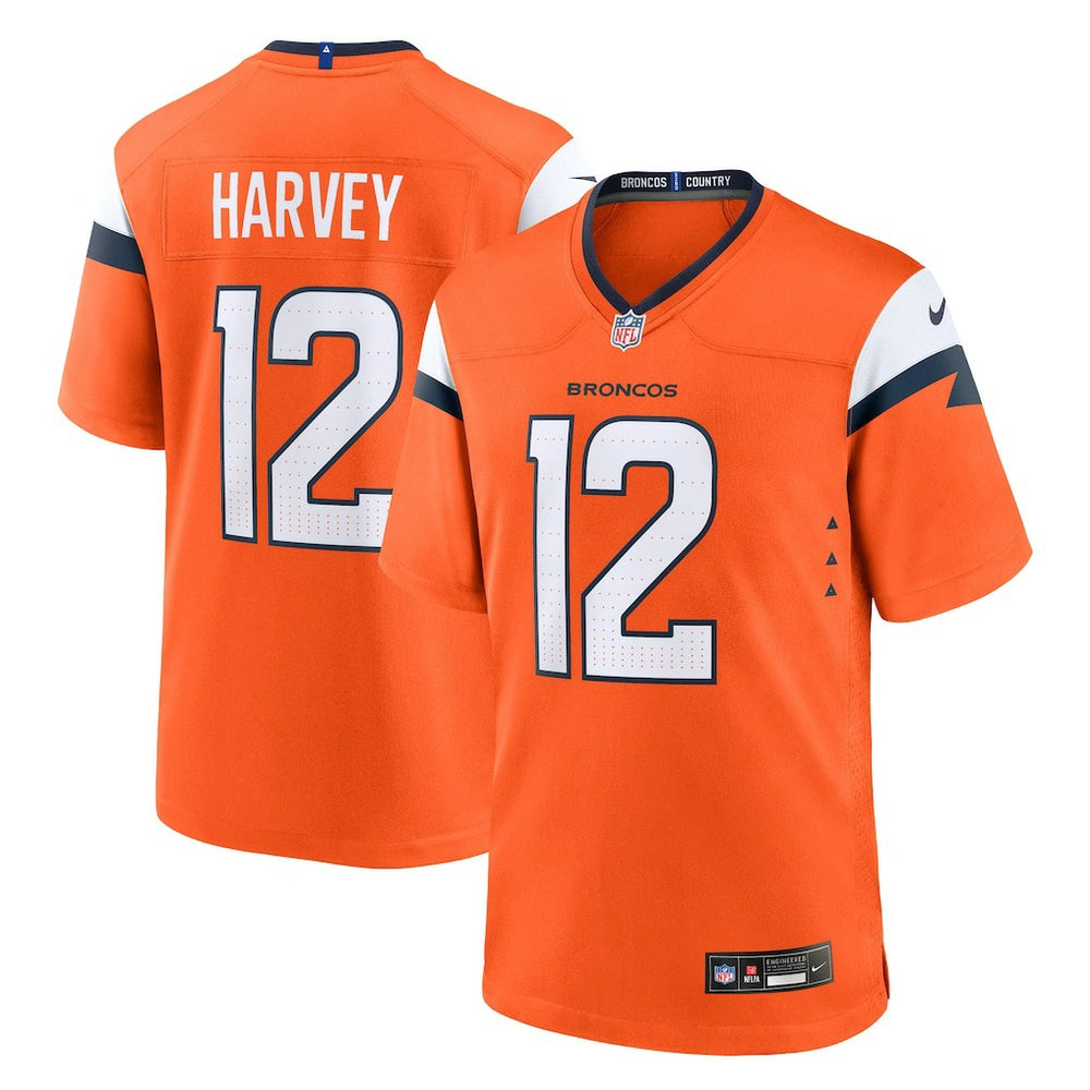 RJ Harvey Denver Broncos Team Game Jersey Orange | Nike for Sale