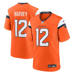 RJ Harvey Denver Broncos Team Game Jersey Orange | Nike for Sale