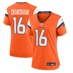 Jeremy Crawshaw Denver Broncos Women's Team Game Jersey Orange | Nike for Sale