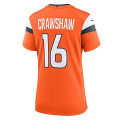 Jeremy Crawshaw Denver Broncos Women's Team Game Jersey Orange | Nike for Sale