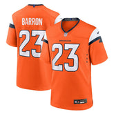 Jahdae Barron Denver Broncos Team Game Jersey Orange | Nike for Sale
