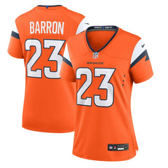 Jahdae Barron Denver Broncos Women's Team Game Jersey Orange | Nike for Sale