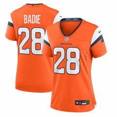 Tyler Badie Denver Broncos Women's Team Game Jersey Orange | Nike for Sale