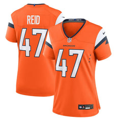 Karene Reid Denver Broncos Women's Team Game Jersey Orange | Nike for Sale