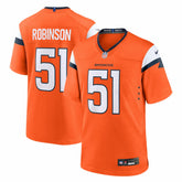 Que Robinson Denver Broncos Team Game Jersey Orange | Nike for Sale