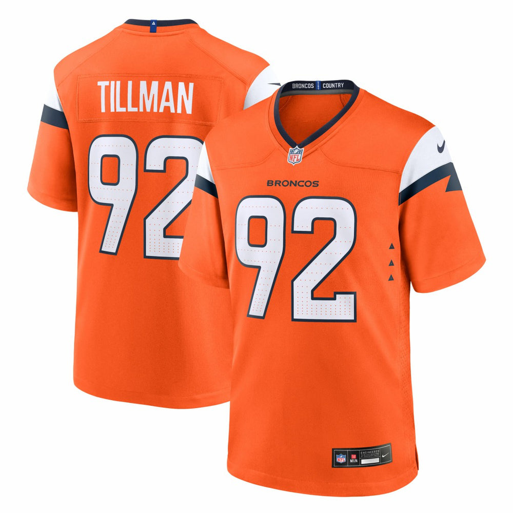 Dondrea Tillman Denver Broncos Team Game Jersey Orange | Nike for Sale