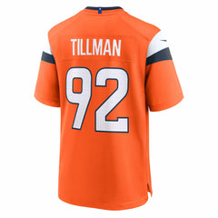 Dondrea Tillman Denver Broncos Team Game Jersey Orange | Nike for Sale