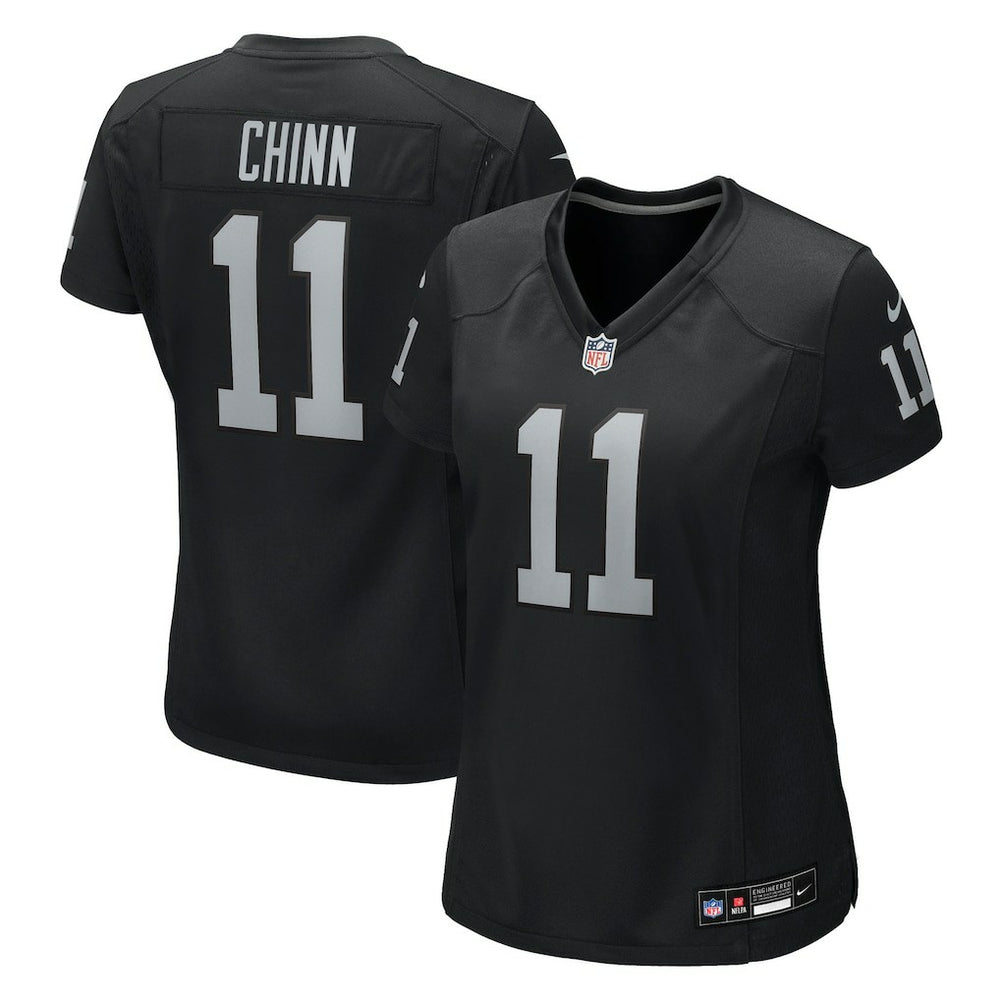Jeremy Chinn Las Vegas Raiders Women's Team Game Jersey Black | Nike for Sale