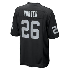 Darien Porter Las Vegas Raiders Team Game Jersey Black | Nike for Sale