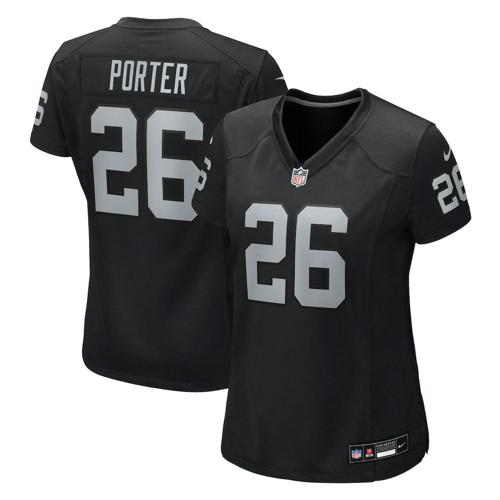 Darien Porter Las Vegas Raiders Women's Team Game Jersey Black | Nike for Sale