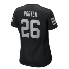 Darien Porter Las Vegas Raiders Women's Team Game Jersey Black | Nike for Sale