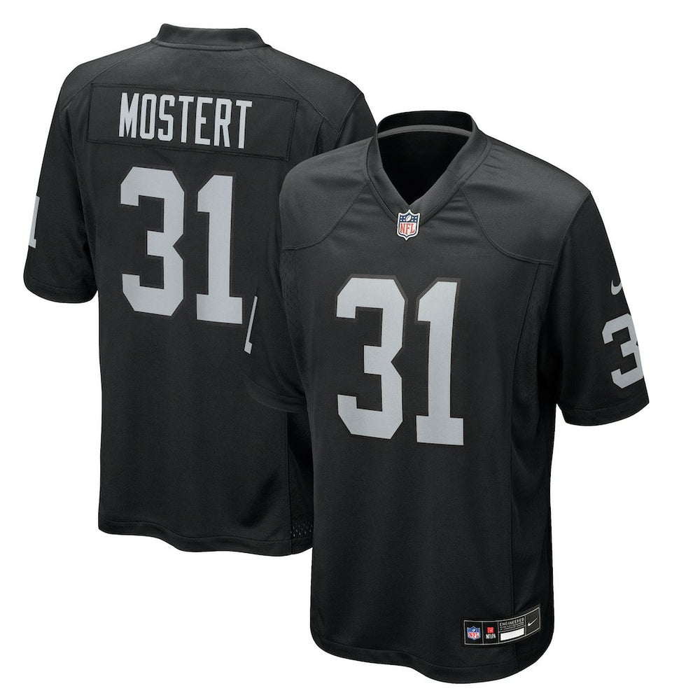 Raheem Mostert Las Vegas Raiders Team Game Jersey Black | Nike for Sale