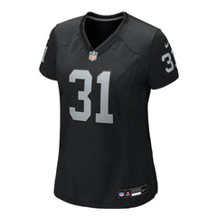 Raheem Mostert Las Vegas Raiders Women's Team Game Jersey Black | Nike for Sale