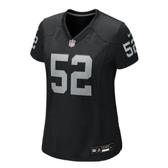 Elandon Roberts Las Vegas Raiders Women's Team Game Jersey Black | Nike for Sale