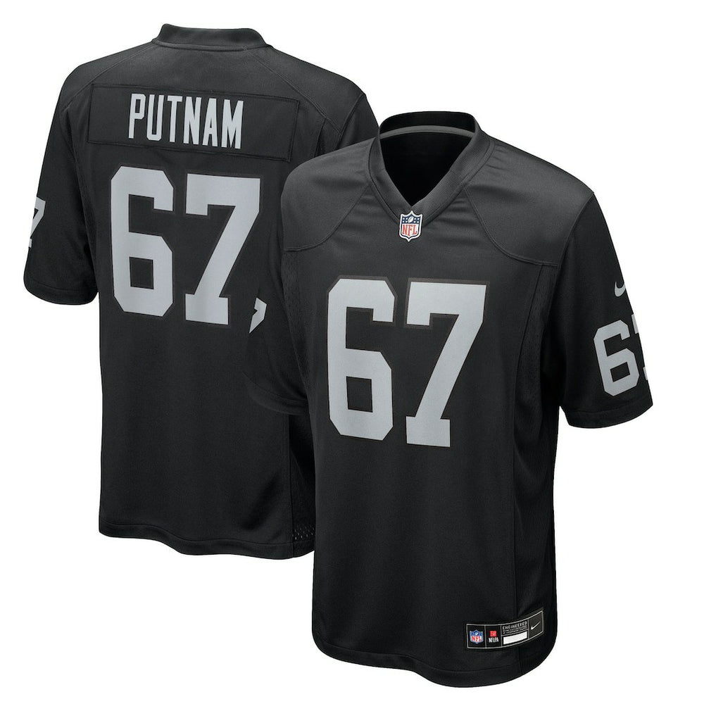 Will Putnam Las Vegas Raiders Team Game Jersey Black | Nike for Sale