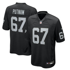 Will Putnam Las Vegas Raiders Team Game Jersey Black | Nike for Sale